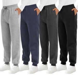 Kids Cozy Sweatpants - 4 Pairs